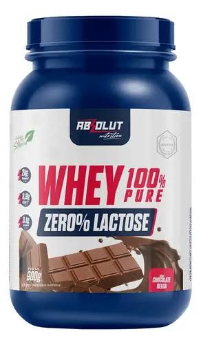 Whey 100% Zero Lactose Chocolate 900gr Absolut