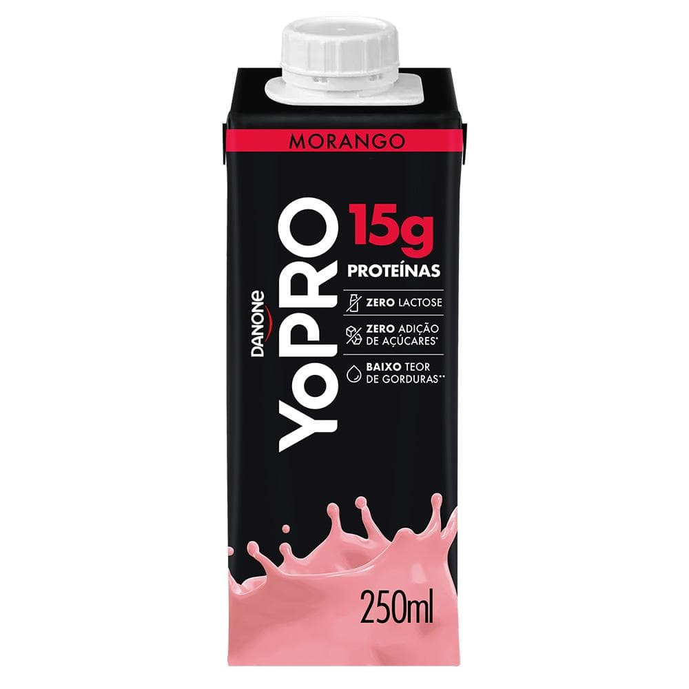 BEBIDA LACTEA WHEY YOPRO MORANGO 250ML