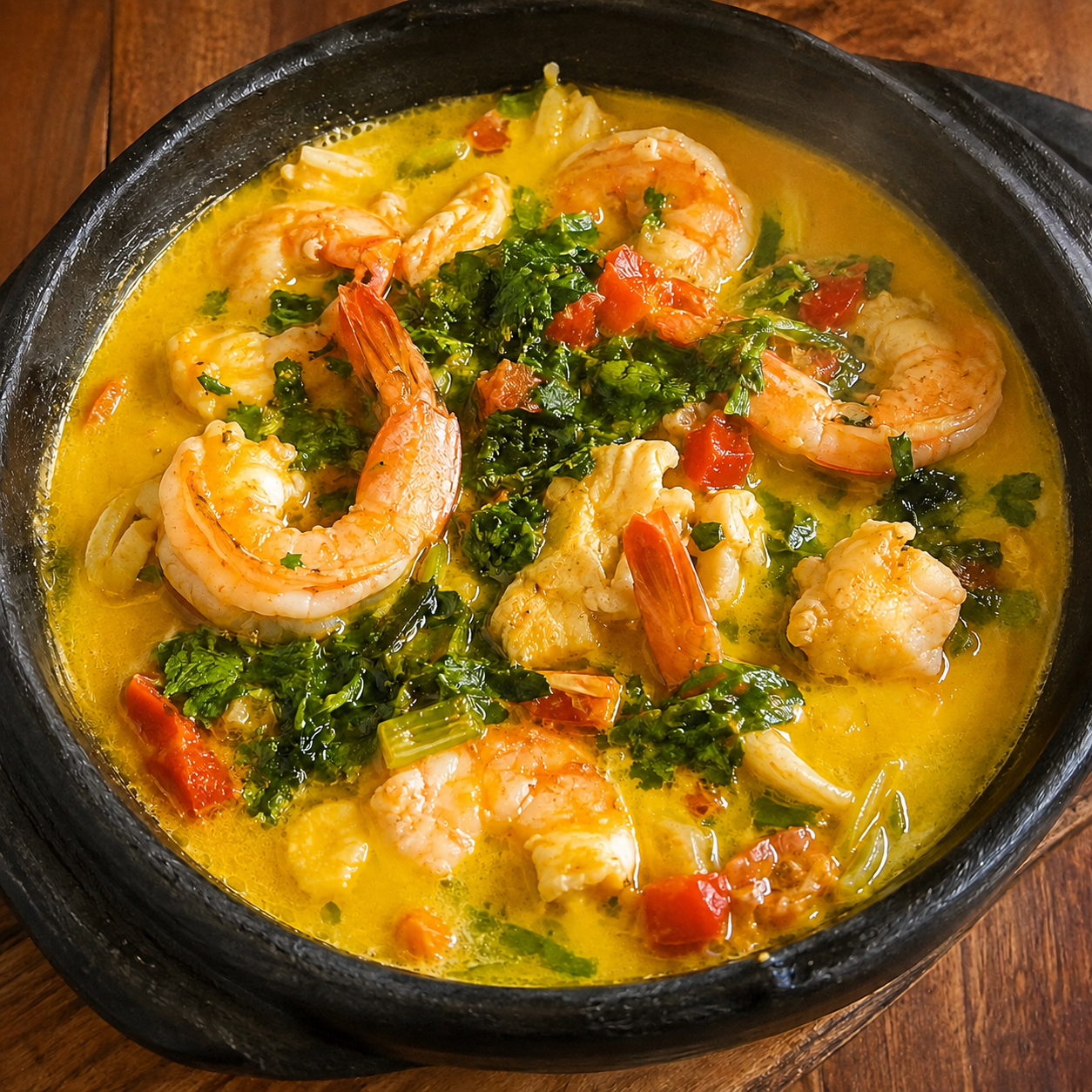 MOQUECA DE CAMARÃO ROSA - 1 PESSOA