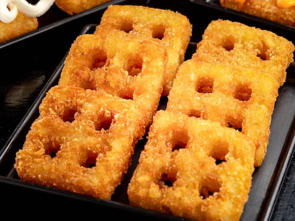 Batata Mini Waffles (6 unidades).