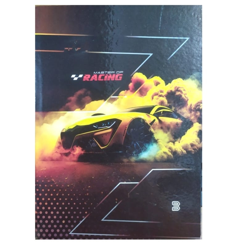 CADERNO COSTURADO S/PAUTA 96FLS MASC.