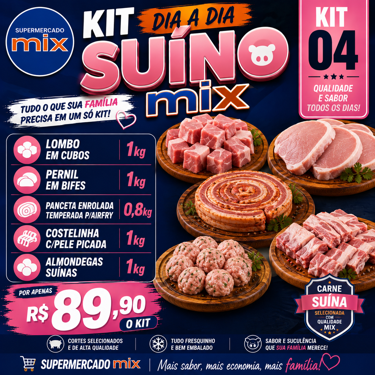 KIT 04 DIA A DIA SUINO