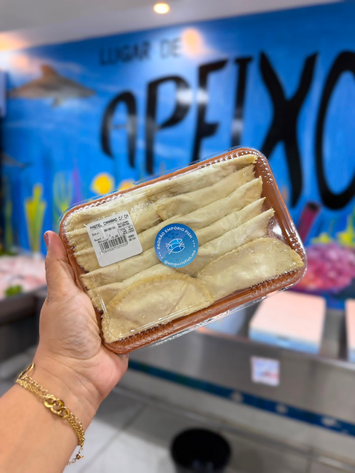 Pastel de camarão c/ catupiry