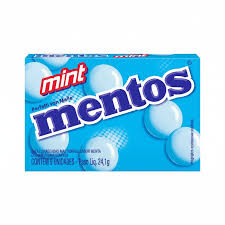 MENTOS BALA MASTIGAVEL SABOR MENTA 24,1G
