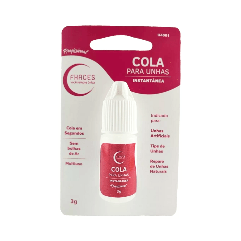 COLA P/ UNHA POSTICA FHACES 3G 