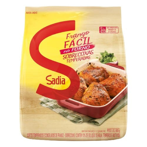 Frango Fácil Sobrecoxa Temperada Sadia 800g