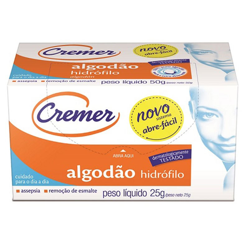 ALGODAO CREMER HIDROFILO CX25G