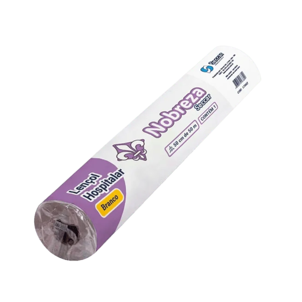 LENCOL HOSPITALAR NOBREZA BRANCO 50X50 FD C10