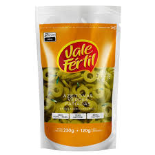AZEITONA VERDE FATIADA VALE FÉRTIL 120G