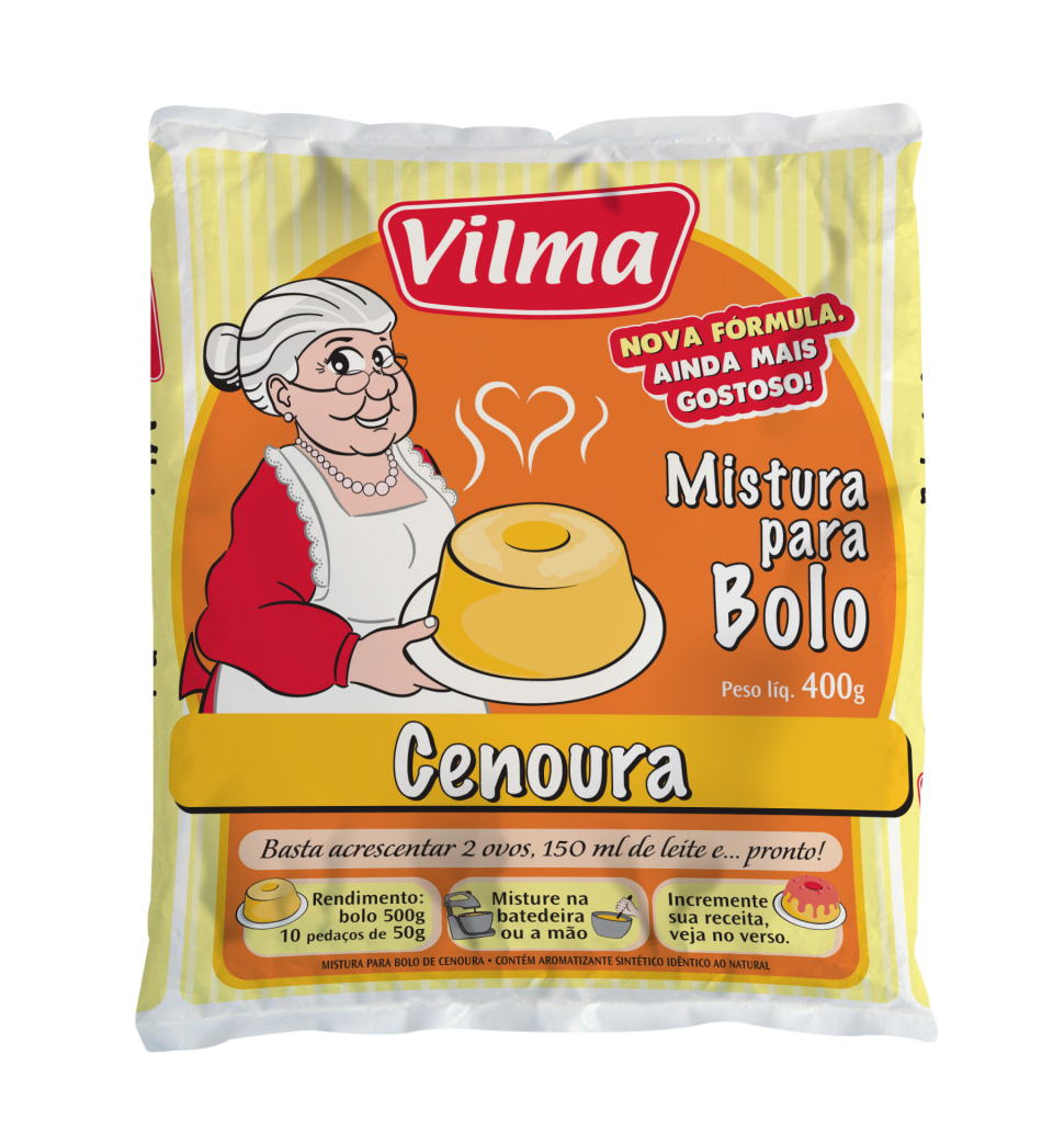 MISTURA P/ BOLO VILMA CENOURA 400G