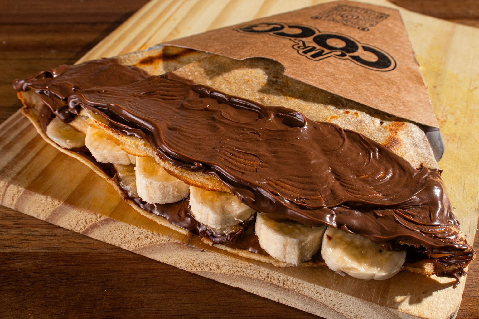 Crepe Banana com Nutella