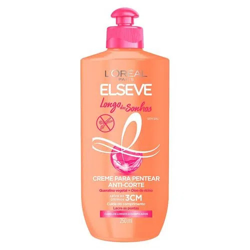 CREME PENTEAR ELSEVE LONGO DOS SONHOS "DANIFICADOS" 250ML