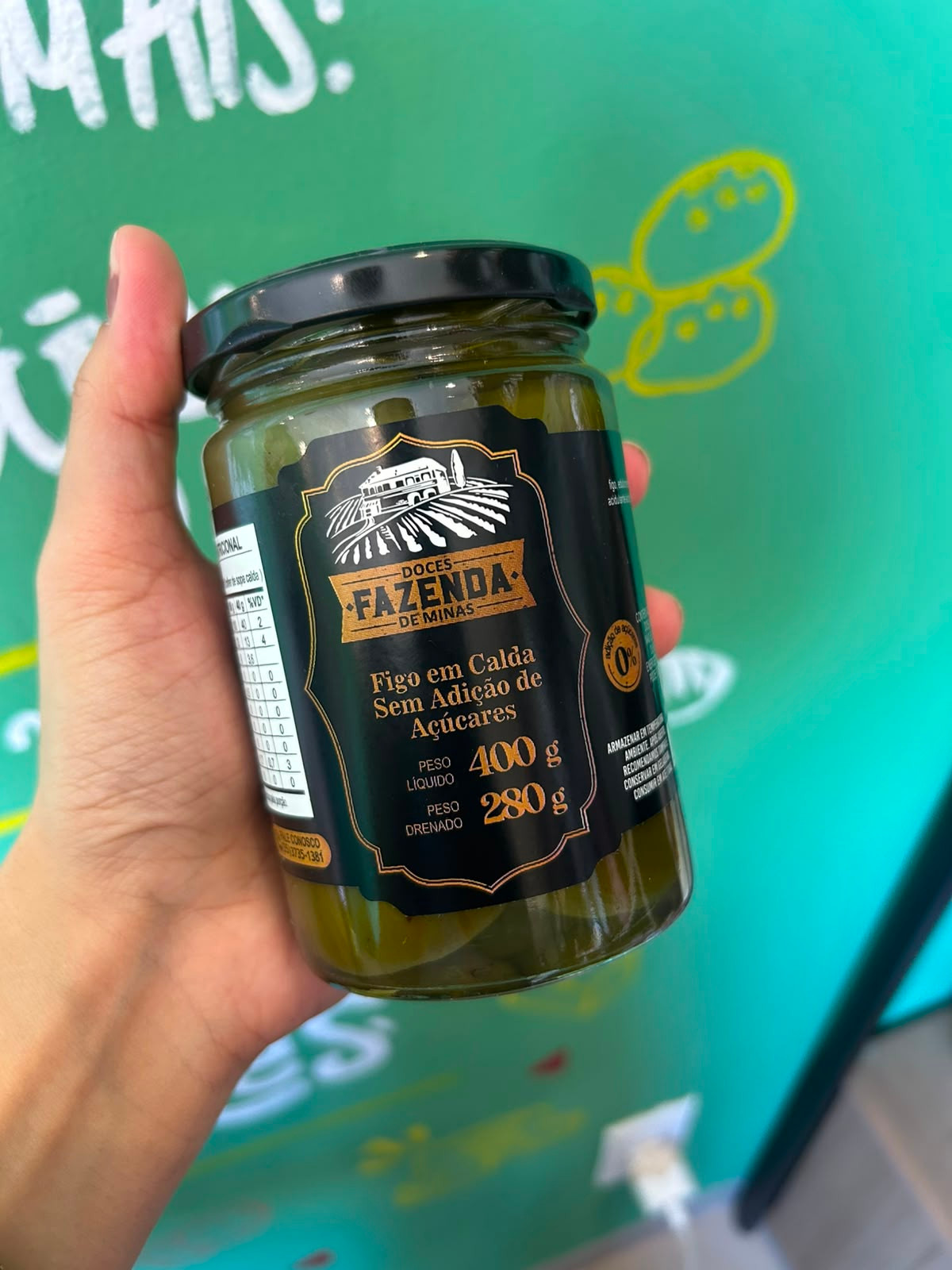 Figo em Calda Sem Adicao de Acucares Doces da Fazenda - 400g