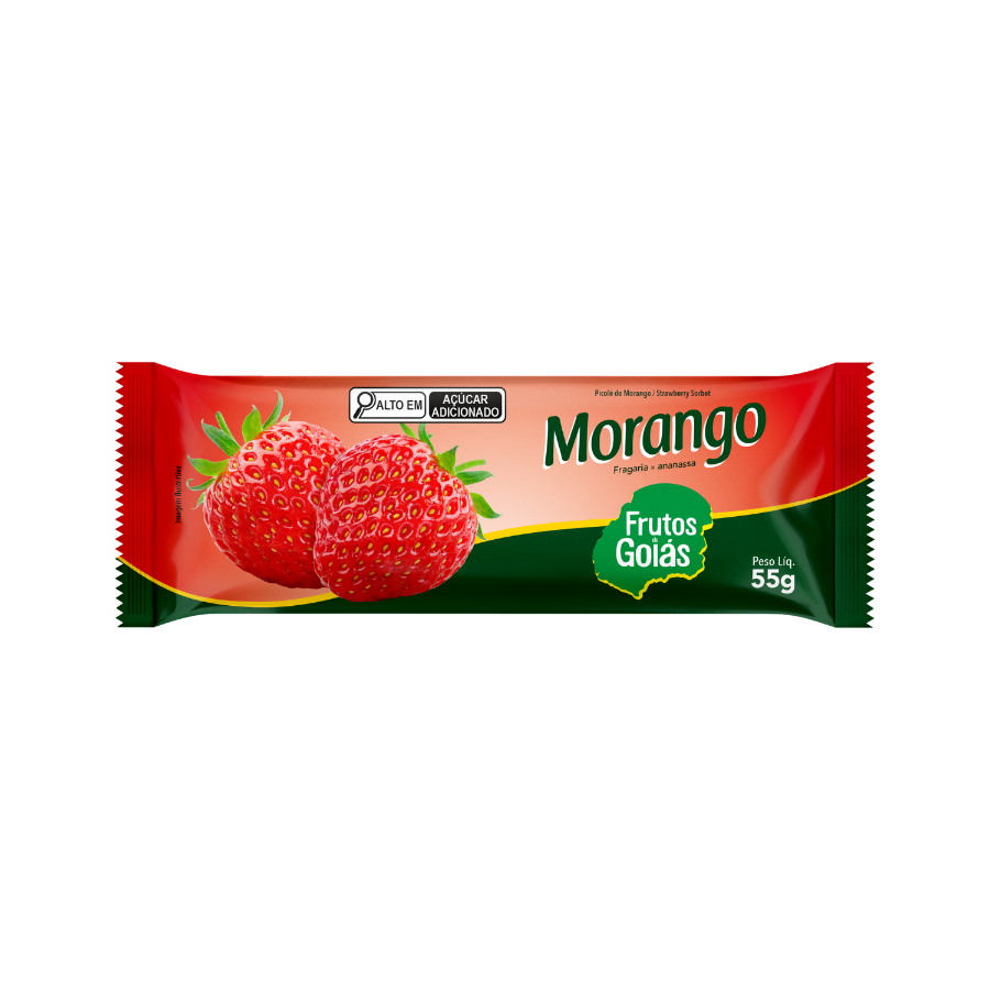 PICOLE MORANGO FRUTA