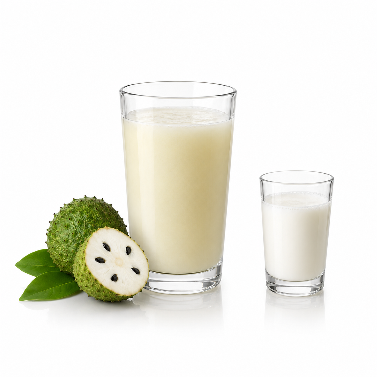 SUCO GRAVIOLA C/ LEITE COPO