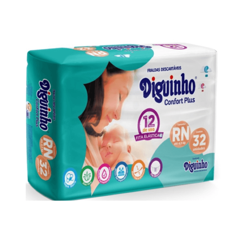 Fralda Diguinho Confort Plus RN 32 Unidades