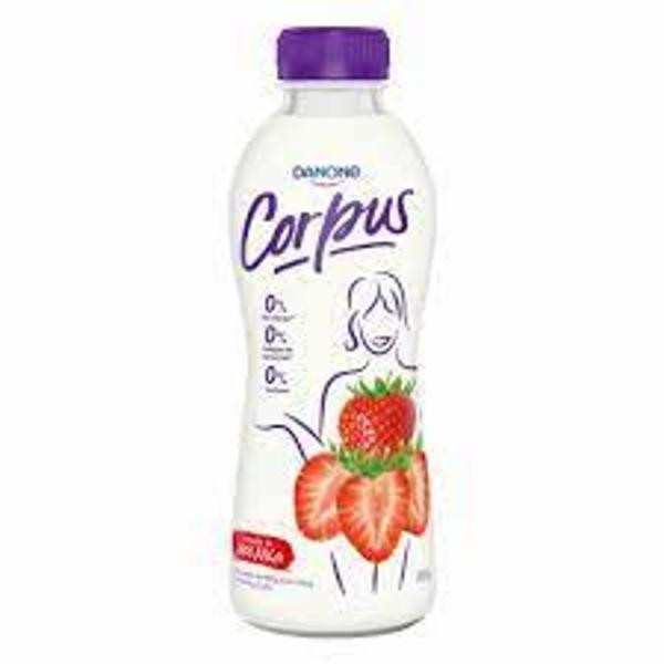 IOGURTE CORPUS MORANGO TRIPLO ZERO 800G DANONE