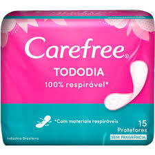 ABSORVENTE CAREFREE C/ PROTETOR SEM PERFUME 15UND