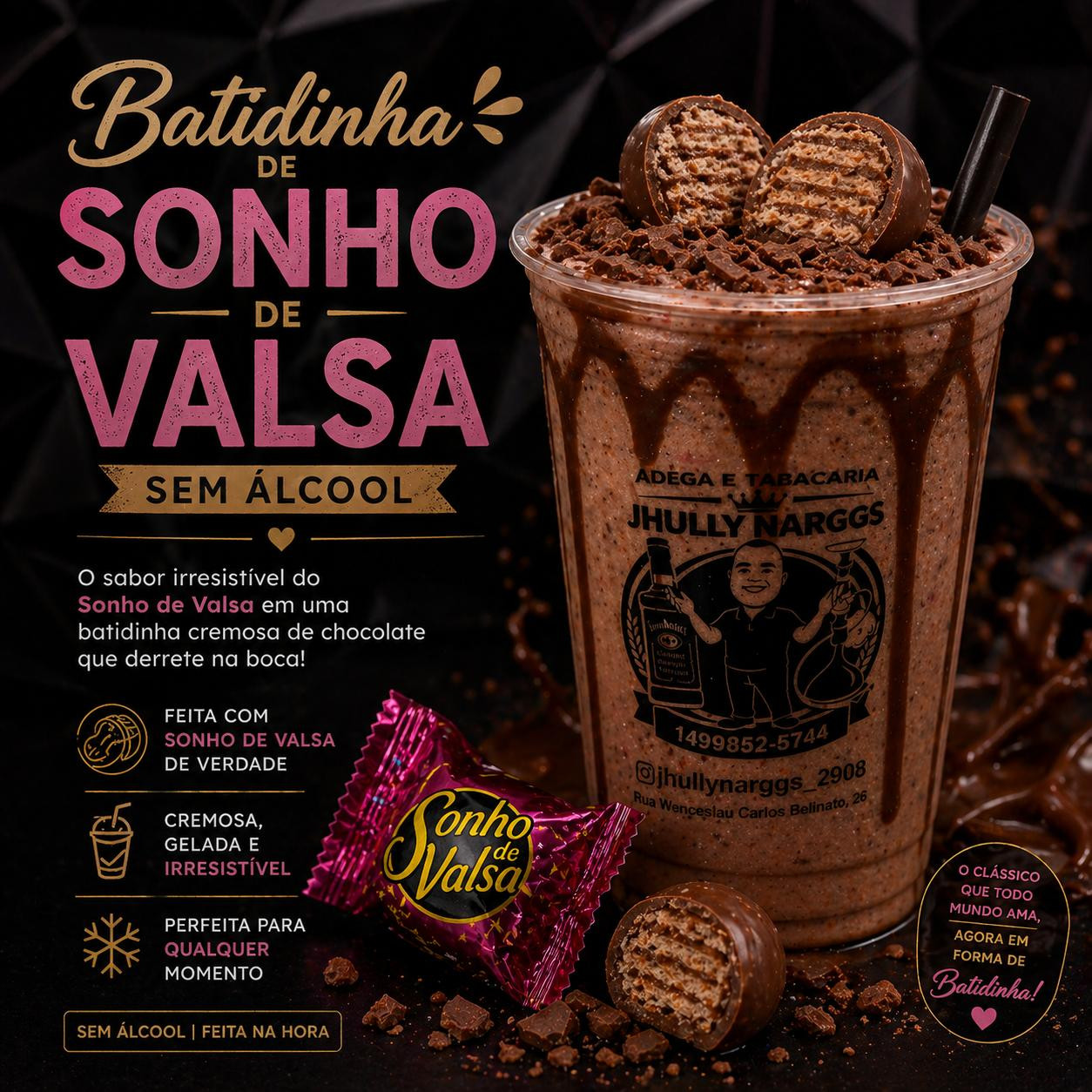 BATIDINHA SONHO DE VALSA SEM ÁLCOOL 