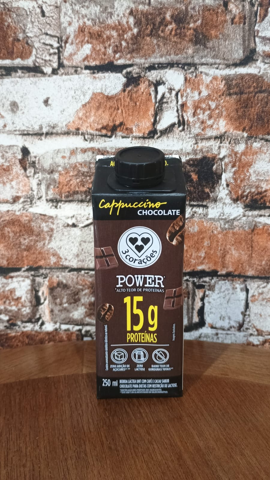 Bebida Lactea 3 Coraçoes Cappuccino Chocolate 260ml 