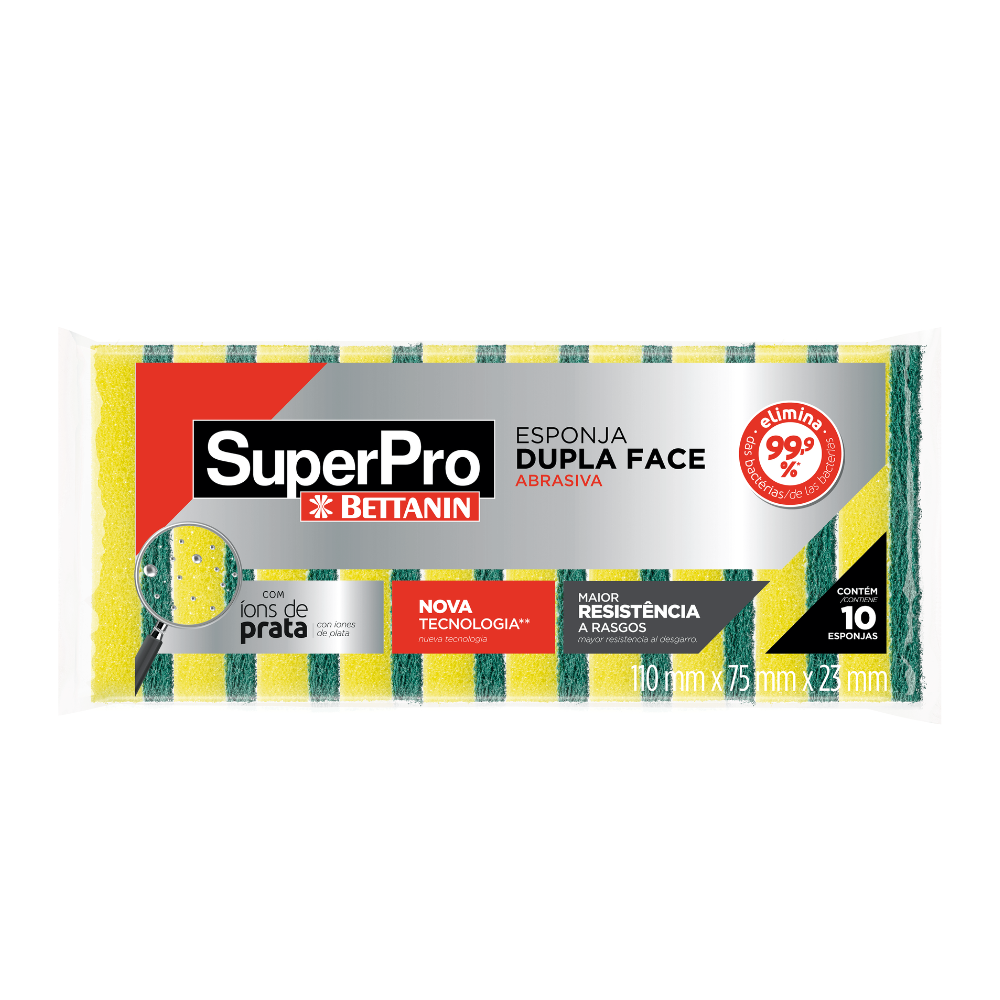 ESPONJA MULTIUSO SUPERPRO 110X71X21 C10