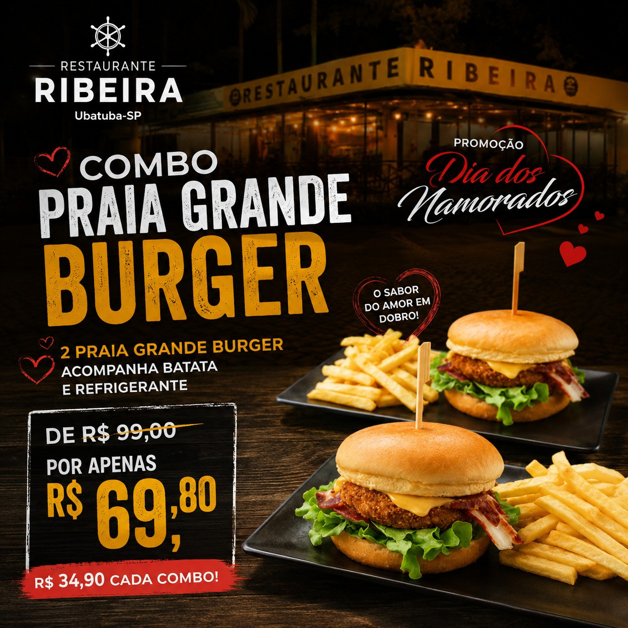 COMBO PRAIA GRANDE BURGUER 