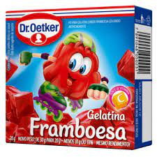 Gelatina Oetker Framboesa 20g