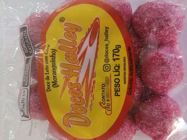 Doce de leite com coco( moranguinho) halley 170g