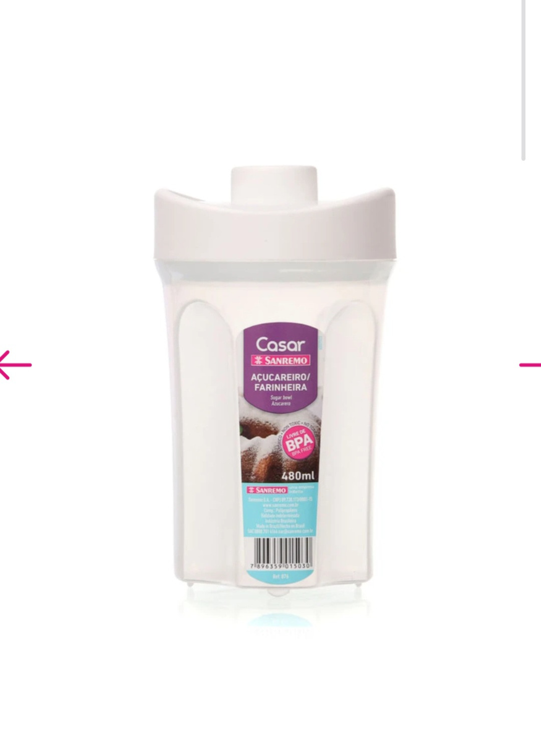 Açucareiro far sanremo 480ml 