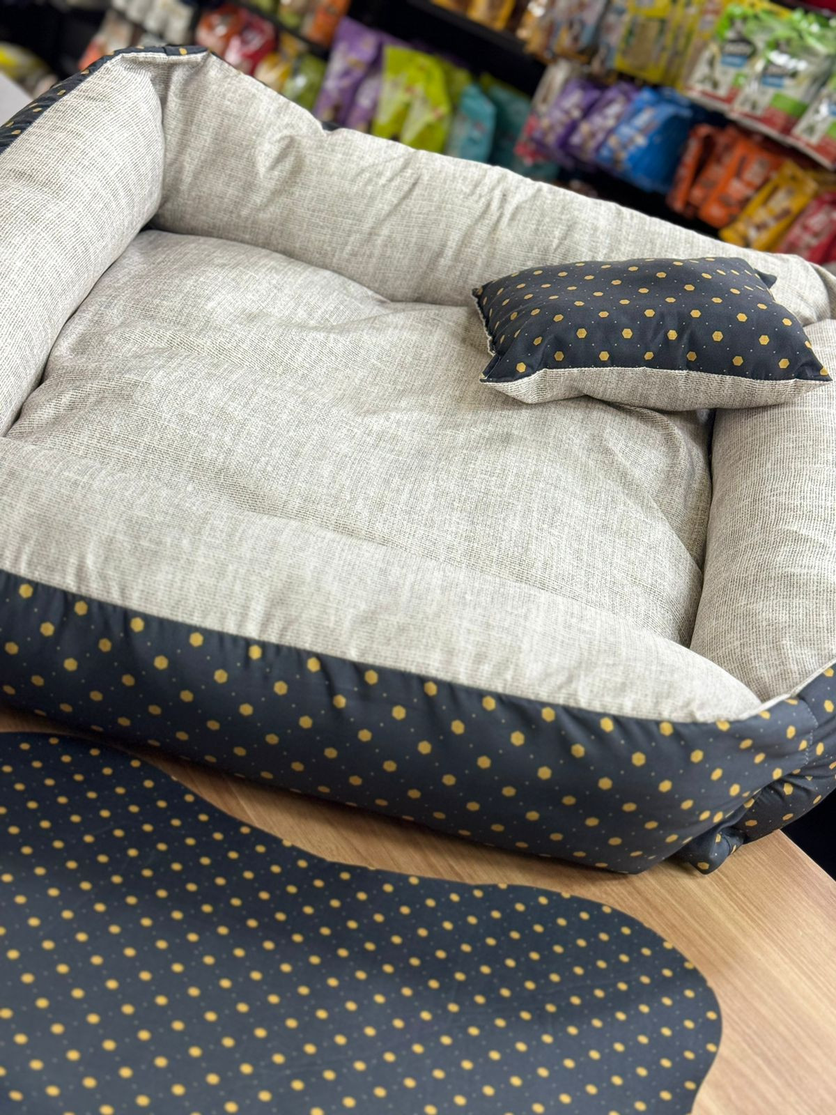 Cama Cinza Poa GG 