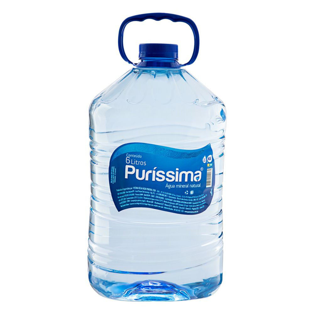 AGUA MINERAL PURISSIMA S/ GAS 6L