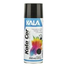 Tinta Spray Preto Fosco 350ml/250g - Kala