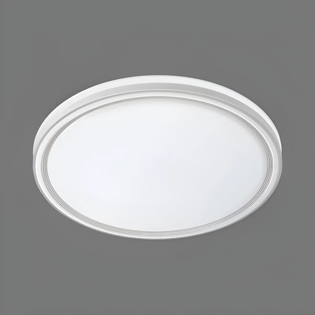 Plafon Led Genova Redondo 20w 30cm Luz Multicolor Base Branca Hevvy