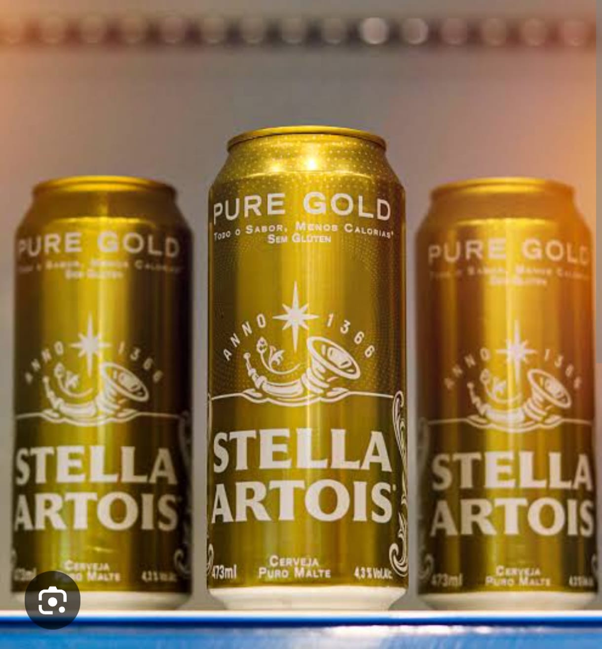 PROMOÇÂO.. 3 STELLA PURE GOLD LATAO 473ML