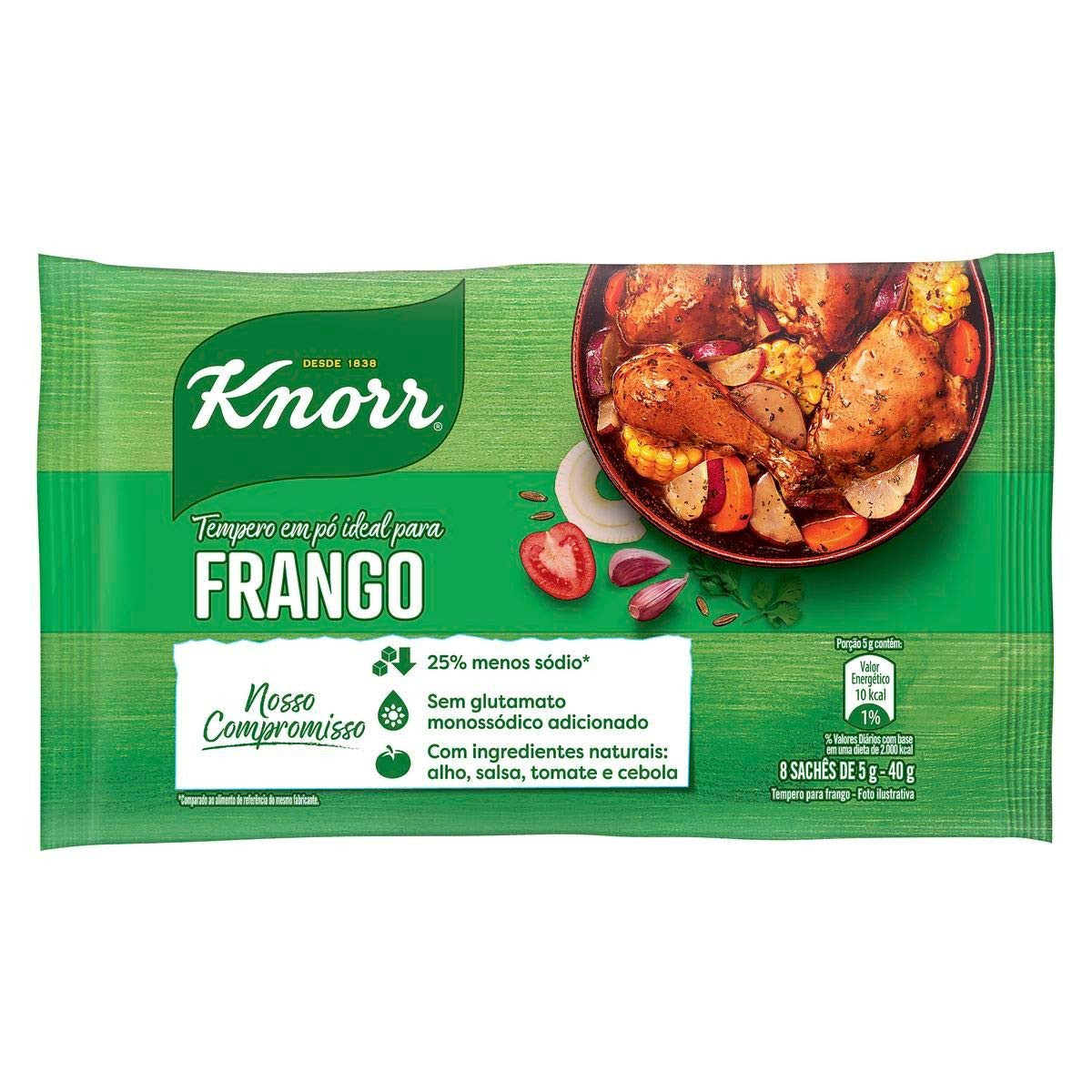 TEMPERO EM PO KNNOR FRANGO (VERDE) 40G