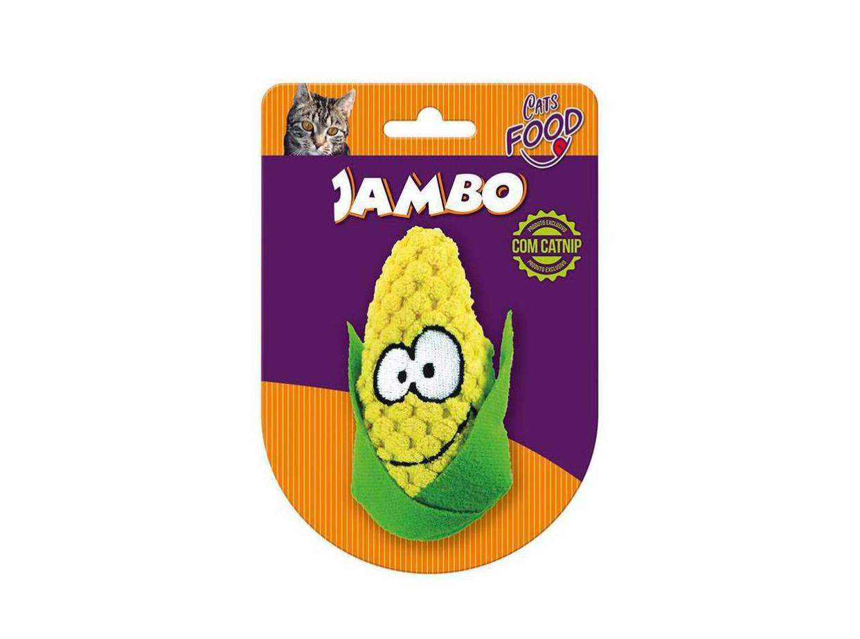 Brinquedo pelúcia Jambo Milho com apito