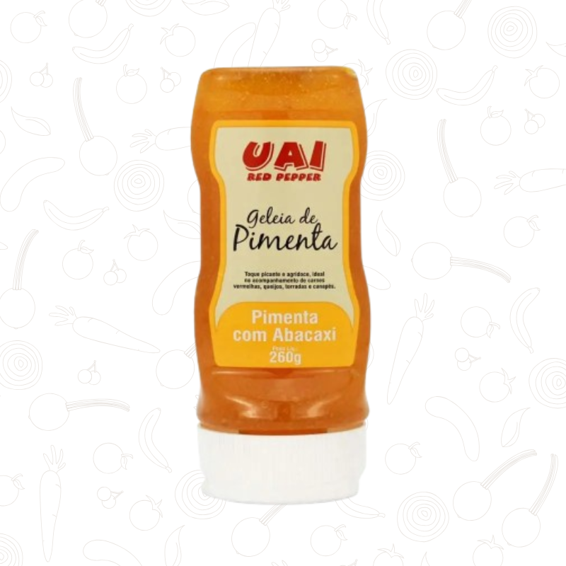Geleia de Pimenta com Abacaxi Uai 260g