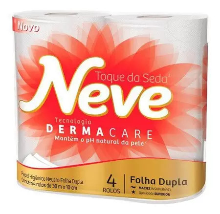 PAPEL HIG NEVE F.DUPLA "TOQUE DA SEDA" 30M C/4UN