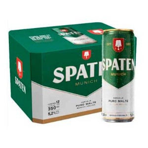 CERVEJA SPATEN CAIXA 12 UND. 350ML