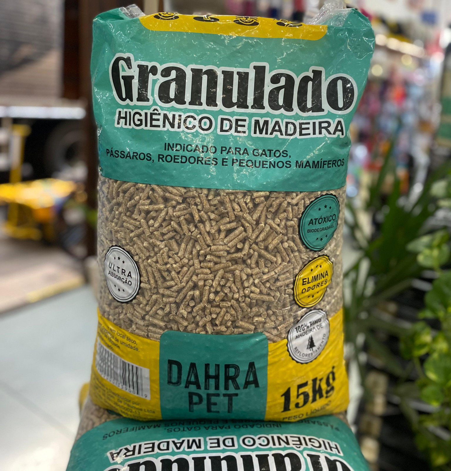 Granulado Higiênico de Madeira 15Kg
