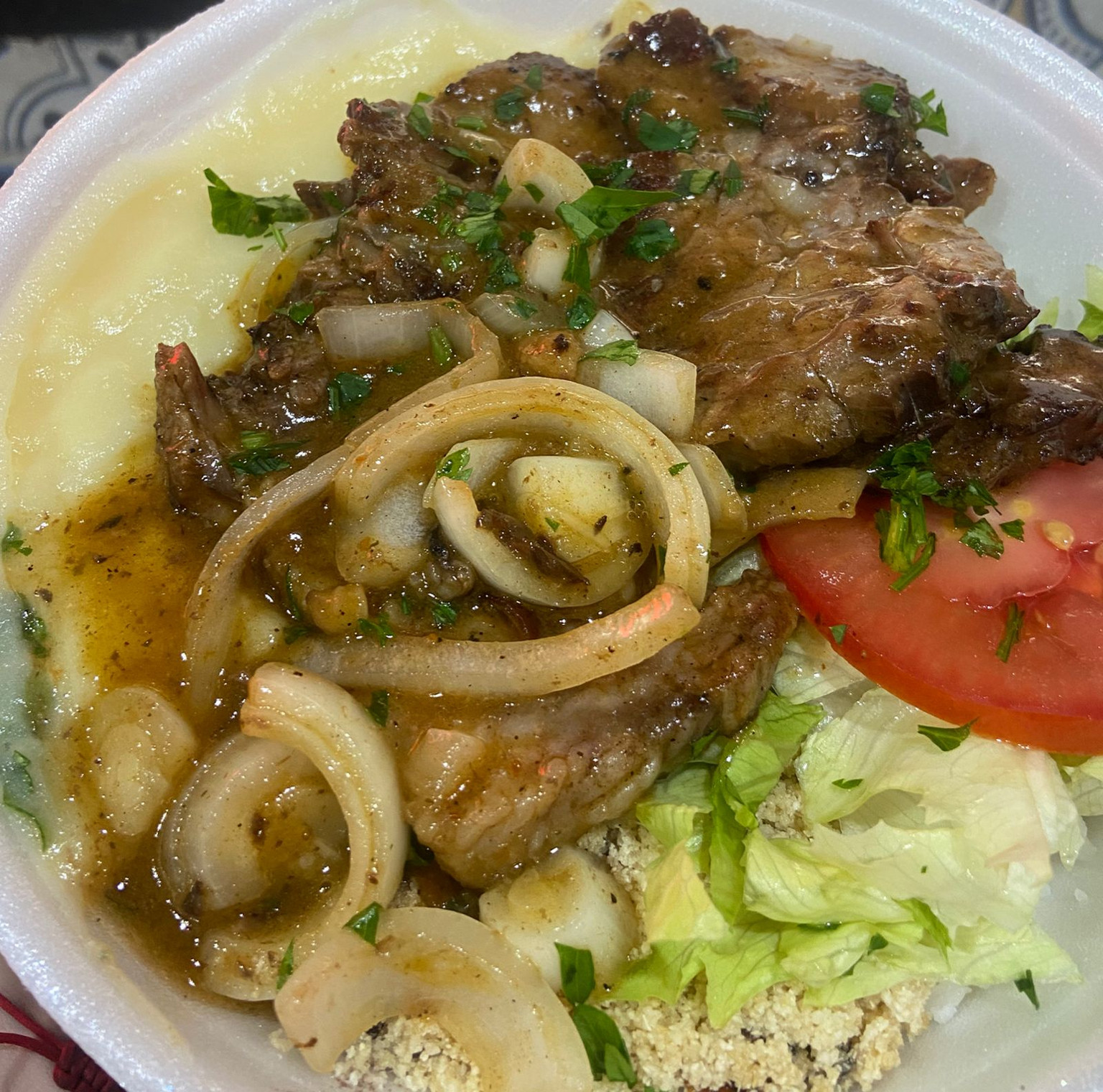 CARNE ASSADA C/ PURÊ