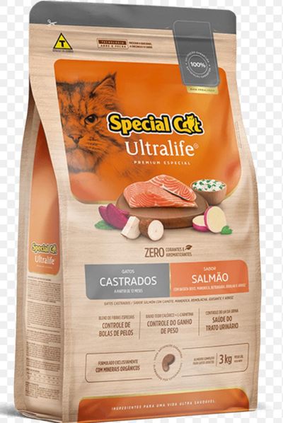 Special Cat Ultralife Castrados 10Kg Sabor Salmão