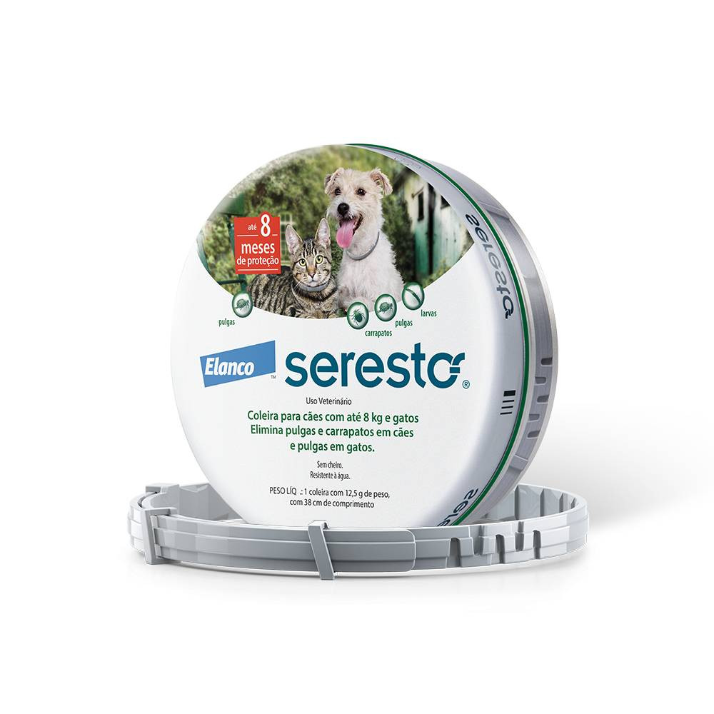 Coleira Seresto até 8 kg 