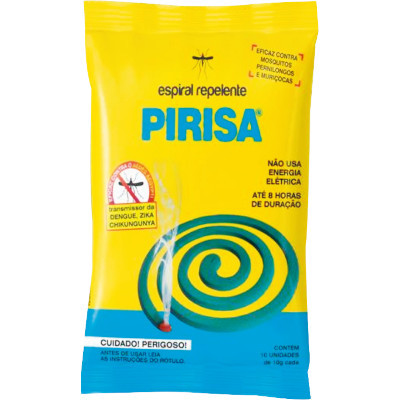REPELENTE ESPIRAL PIRISA C/10UN