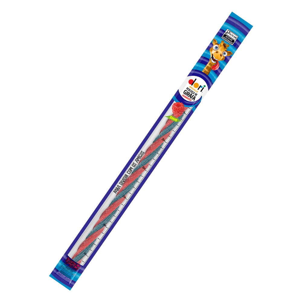 BALA PESCOÇO DE GIRAFA FRAMBOESA DORI 30GR
