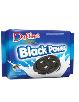BISC RECHEADO BLACK POWER 'CHOC/BAUN' Z LACTOSE DALLAS 345G