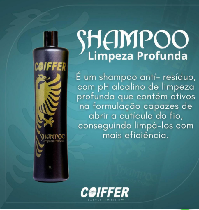 SHAMPOO LIMPEZA PROFUNDA COIFFER 1LT