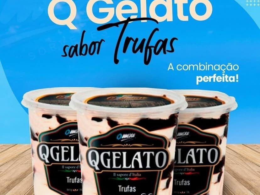 SORVETE QGELATO TRUFAS  1,5L