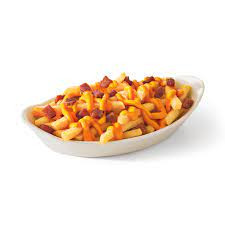 Batata frita com cheddar e bacon 