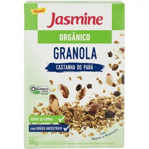 Granola Jasmine Orgânica com Castanha do Pará Embalagem 200g